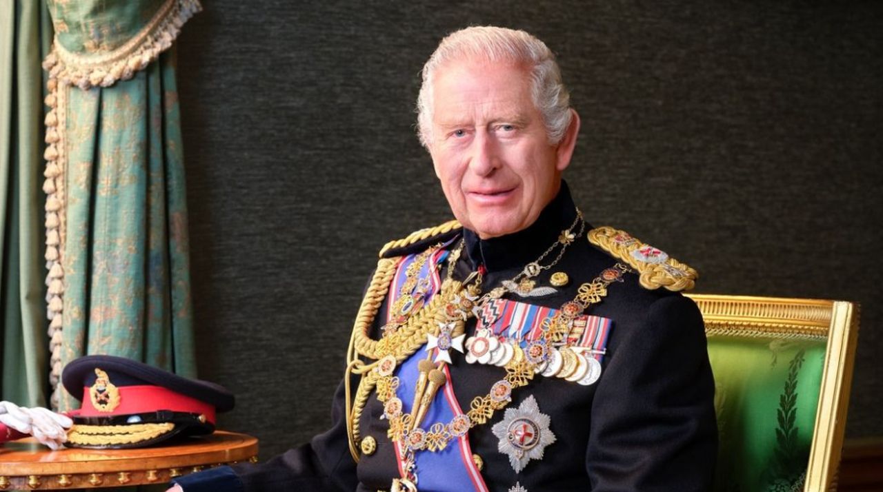 A new portrait of The King has been released to mark Armed Forces Day.