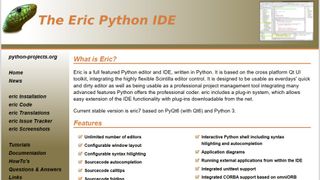 Eric website screenshot.