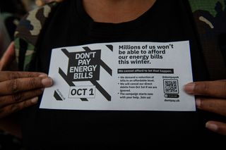 Protests outside Ofgem headquarters saw people promising to boycott paying energy bills