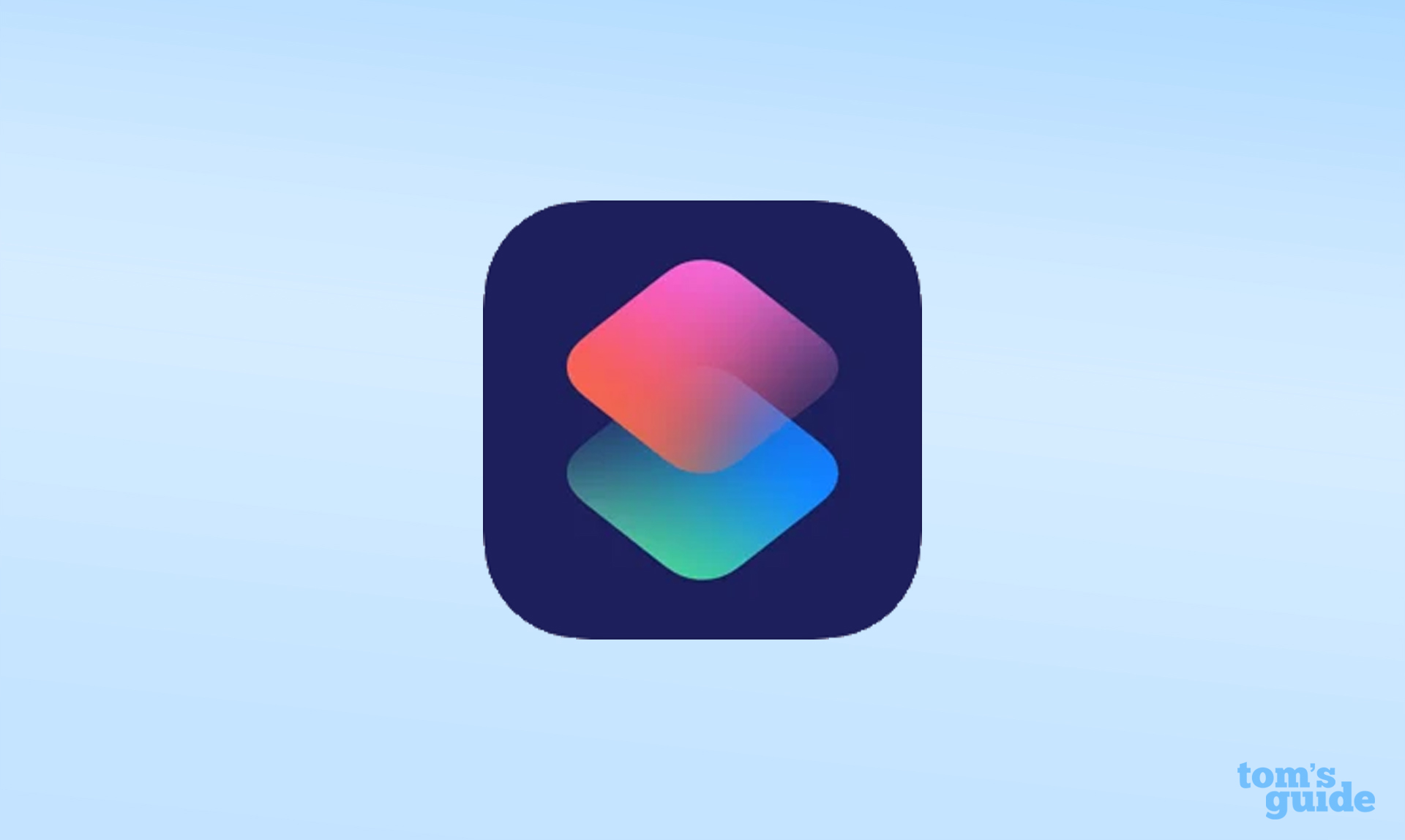 The logo for the iOS Shortcuts app