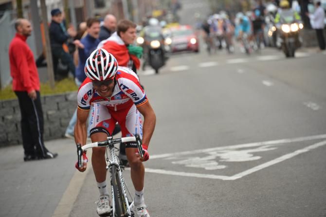 Joaquim Rodriguez (Katusha) attacked with just over 1km to go