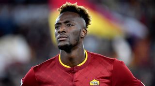 Manchester United target and Roma striker Tammy Abraham in action in Serie A
