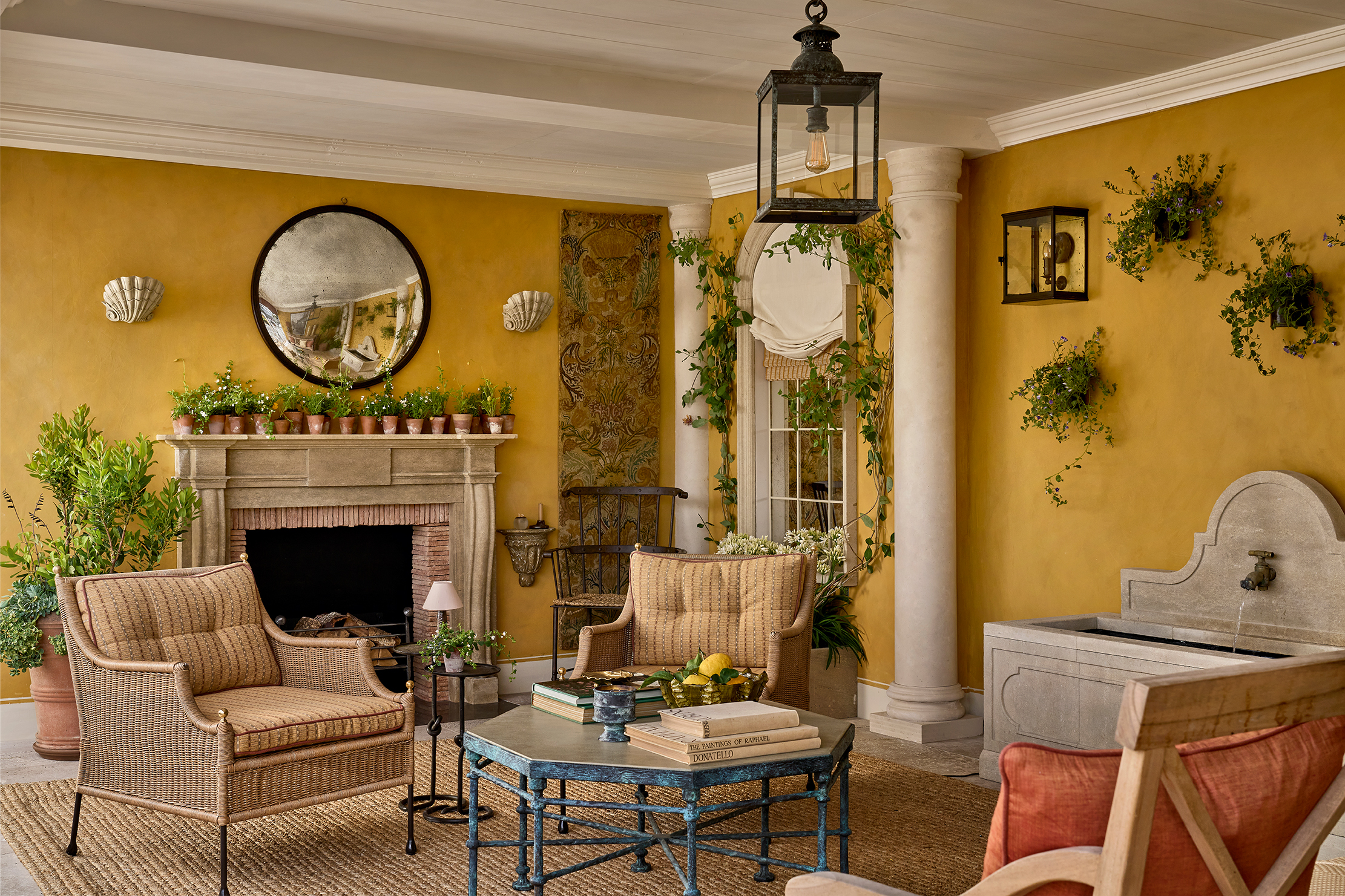 Rose of Jericho yellow paint