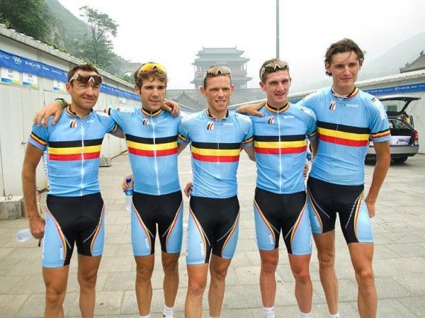Some of the Belgian road team
