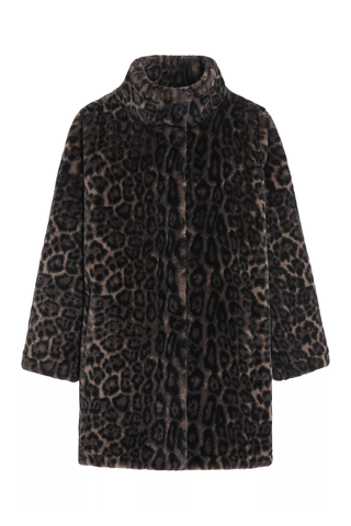 Apparis Blair Leopard Faux Fur Coat