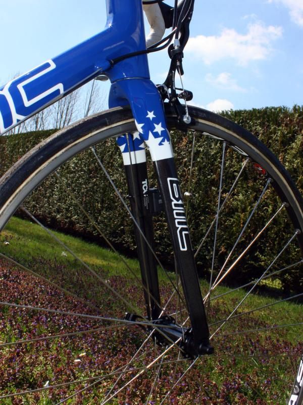 BMC says its Tuned Compliance Concept fork lends a smoother ride over rough terrain than standard designs.