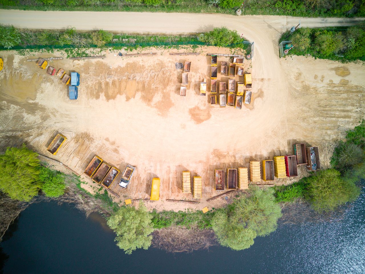 Photo of an industrial site taken with the Autel EVO Max 4T drone