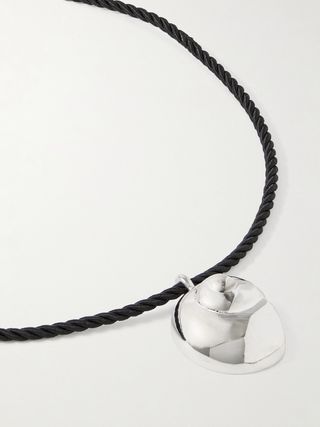 Natica Silver-Tone and Cord Necklace