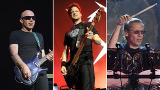 Joe Satriani, Jason Newsted and Alex Van Halen