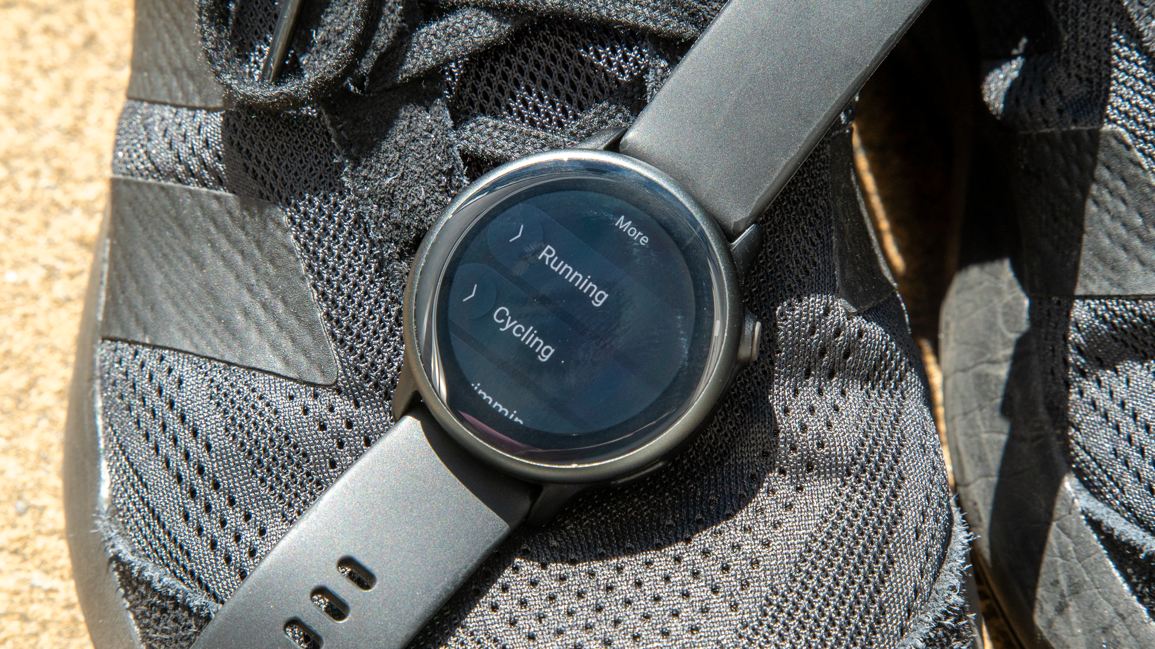 The Garmin Vivoactive 6 on a shoe