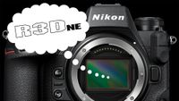 Nikon Z9 with bubble with RED R3D NE codec logo inside 