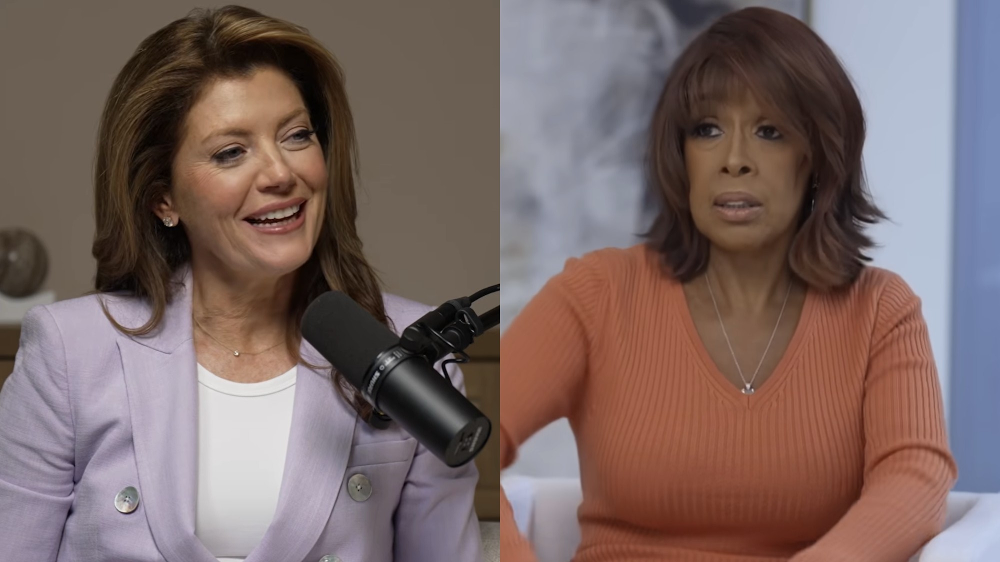 Norah O'Donnell speaks about experiences on Healthful, while Gayle King opens up about her career on the Pivot Podcast.