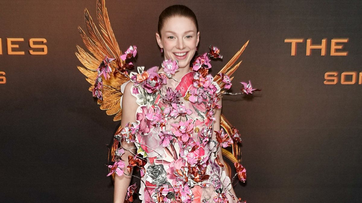 Hunter Schafer's Marni Flower Dress from The Hunger Games Premiere