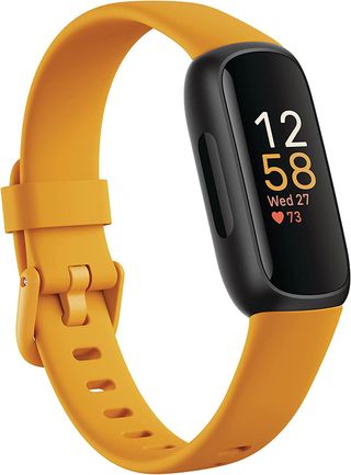 Fitbit Inspire 3 fitness tracker in yellow