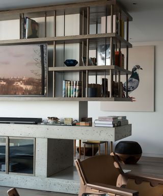 Modern storage with shelving and tv stand