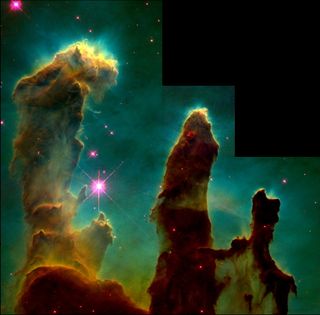 Pillars of Creation Image by Hubble Space Telescope