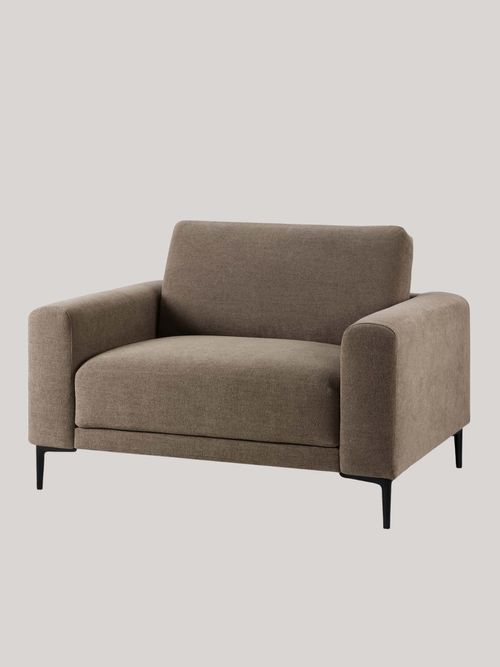 Malibu Loveseat - Chenille Mushroom