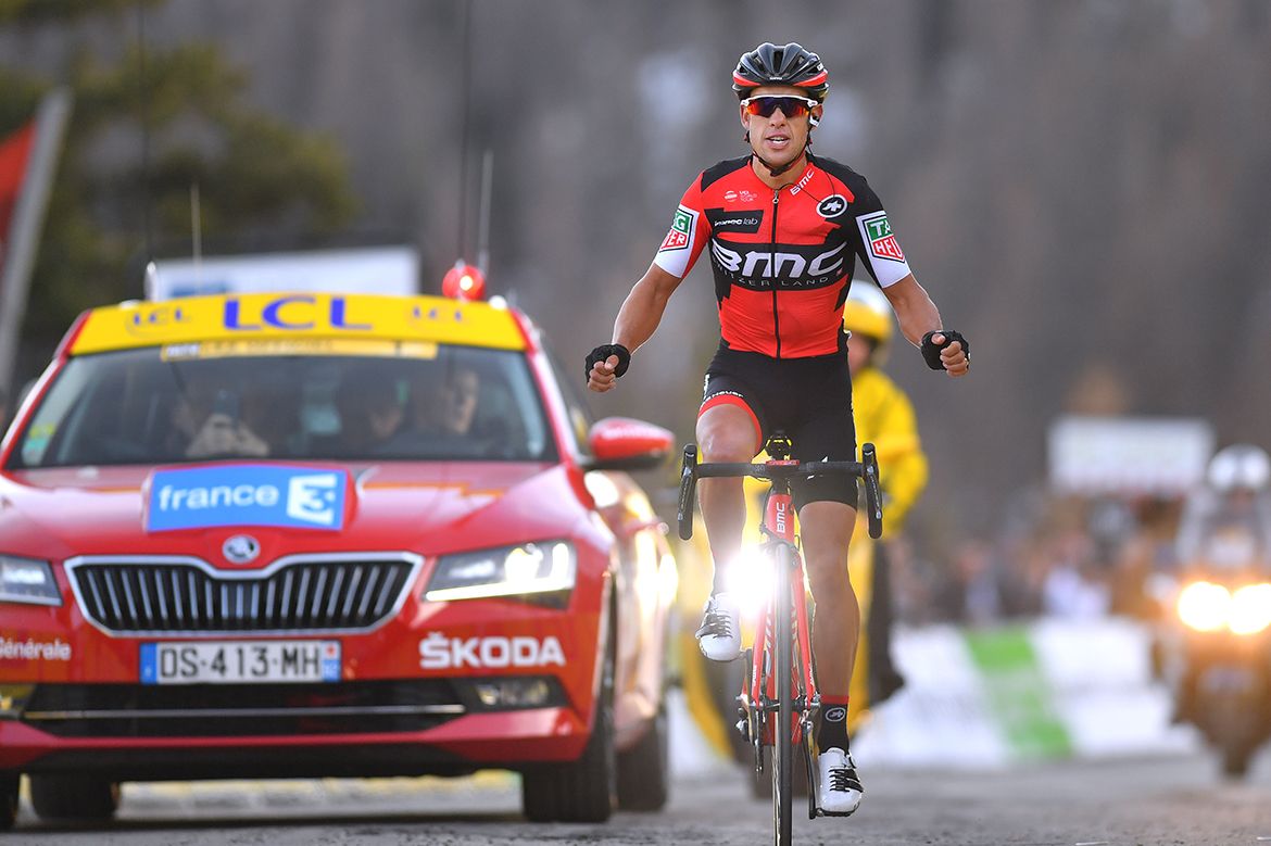Richie Porte (BMC) wins atop the Col de la Couillole.
