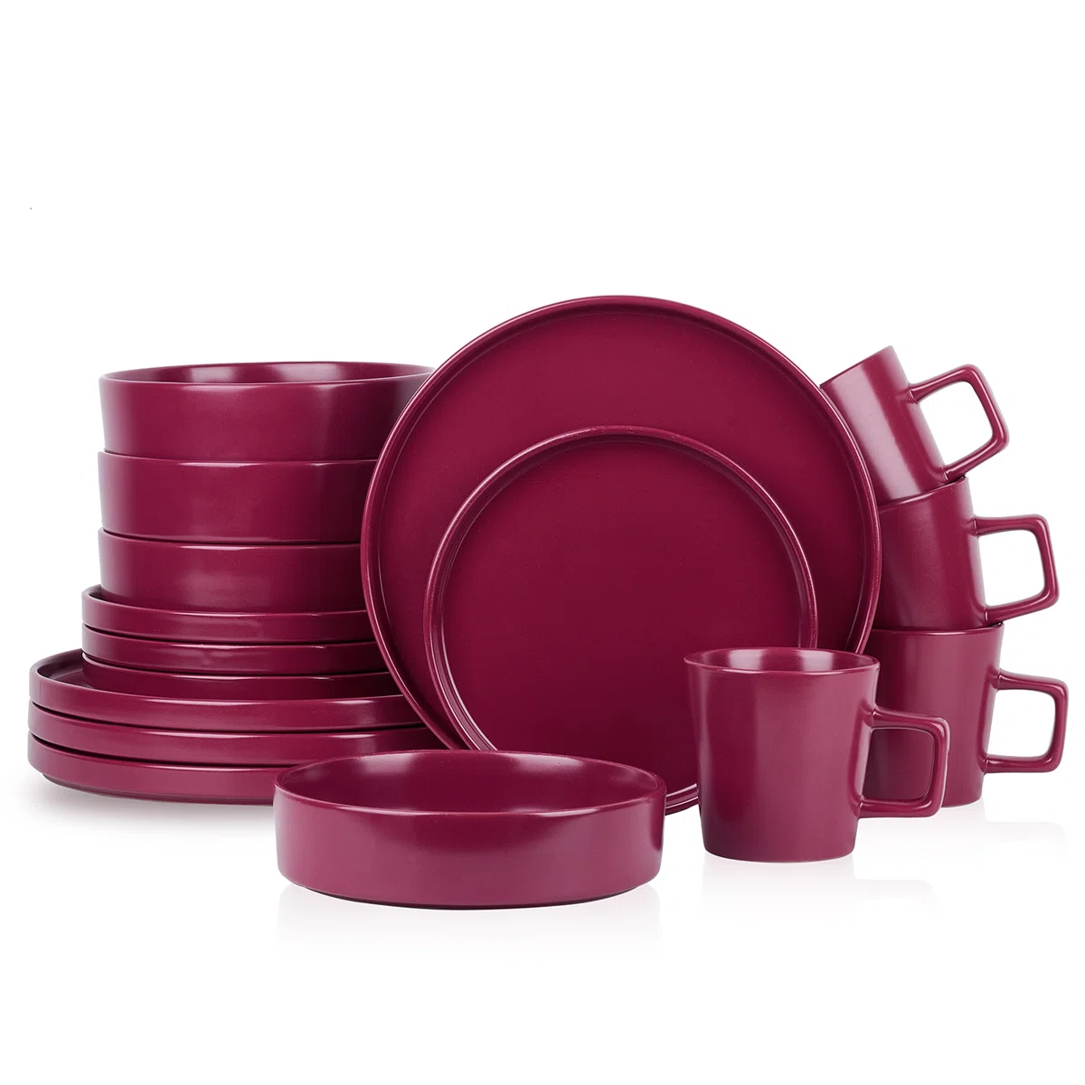 Cherry colored dinner set