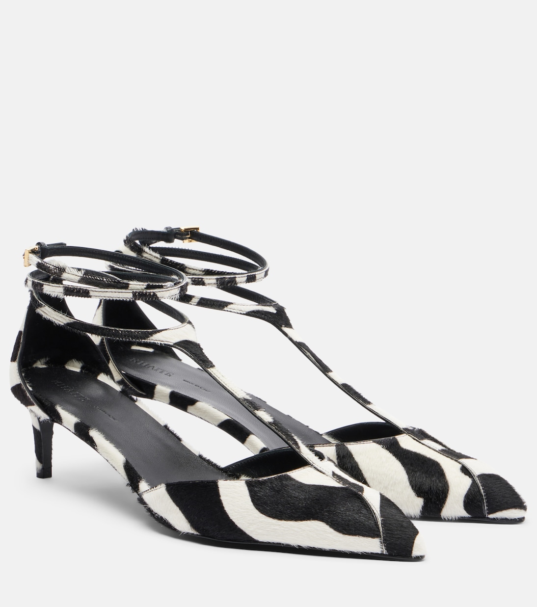 Mia Calf Hair Pumps in Black - Khaite