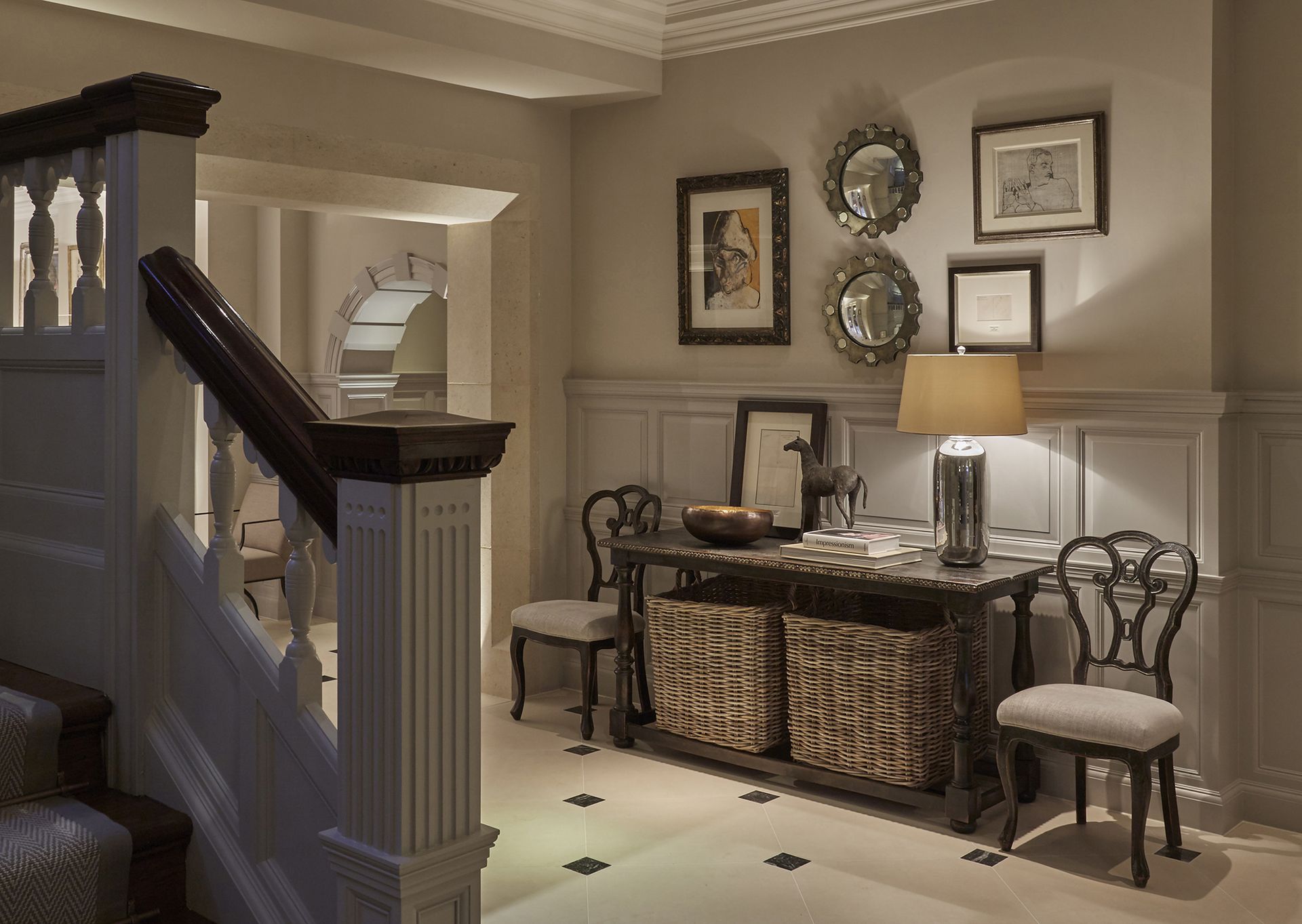 Country home hallway