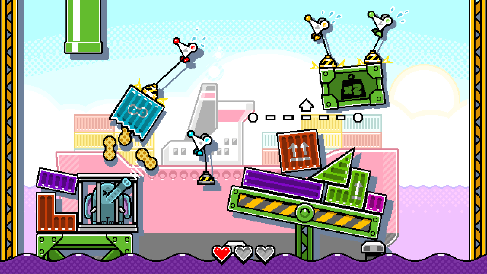 Mouse Work game interview for Nintendo Switch 2; screens from a Nintendo Switch 2 game of mice in a pixel art puzzle world