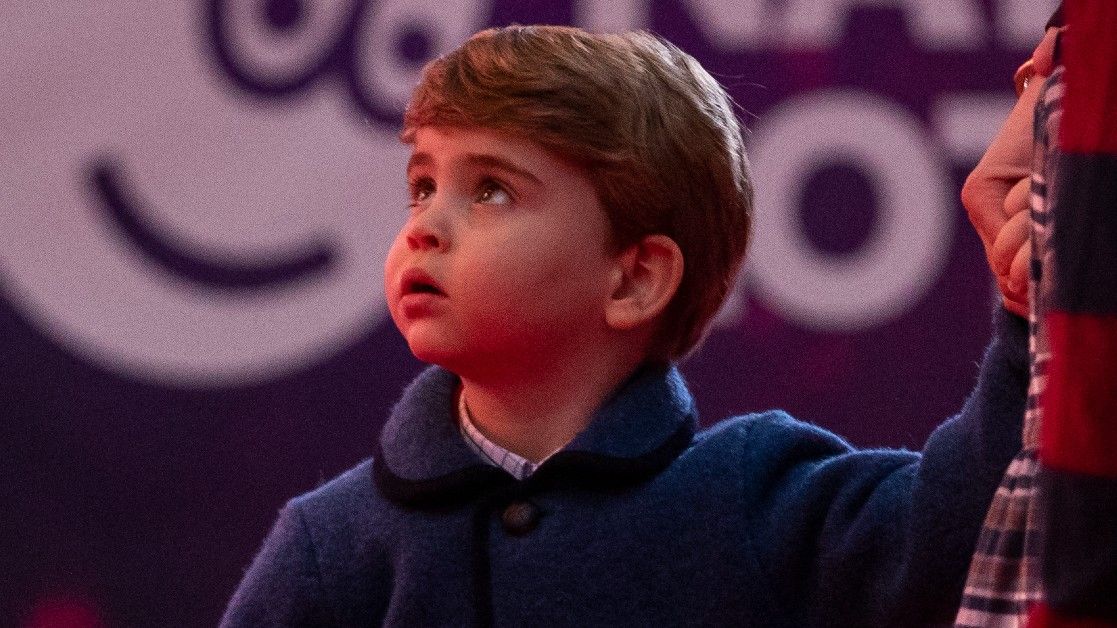 Prince Louis attends a special pantomime performance at London&#039;s Palladium Theatre