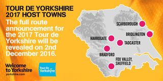 The host towns of the 2017 Tour de Yorkshire