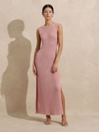 Pointelle Maxi Dress