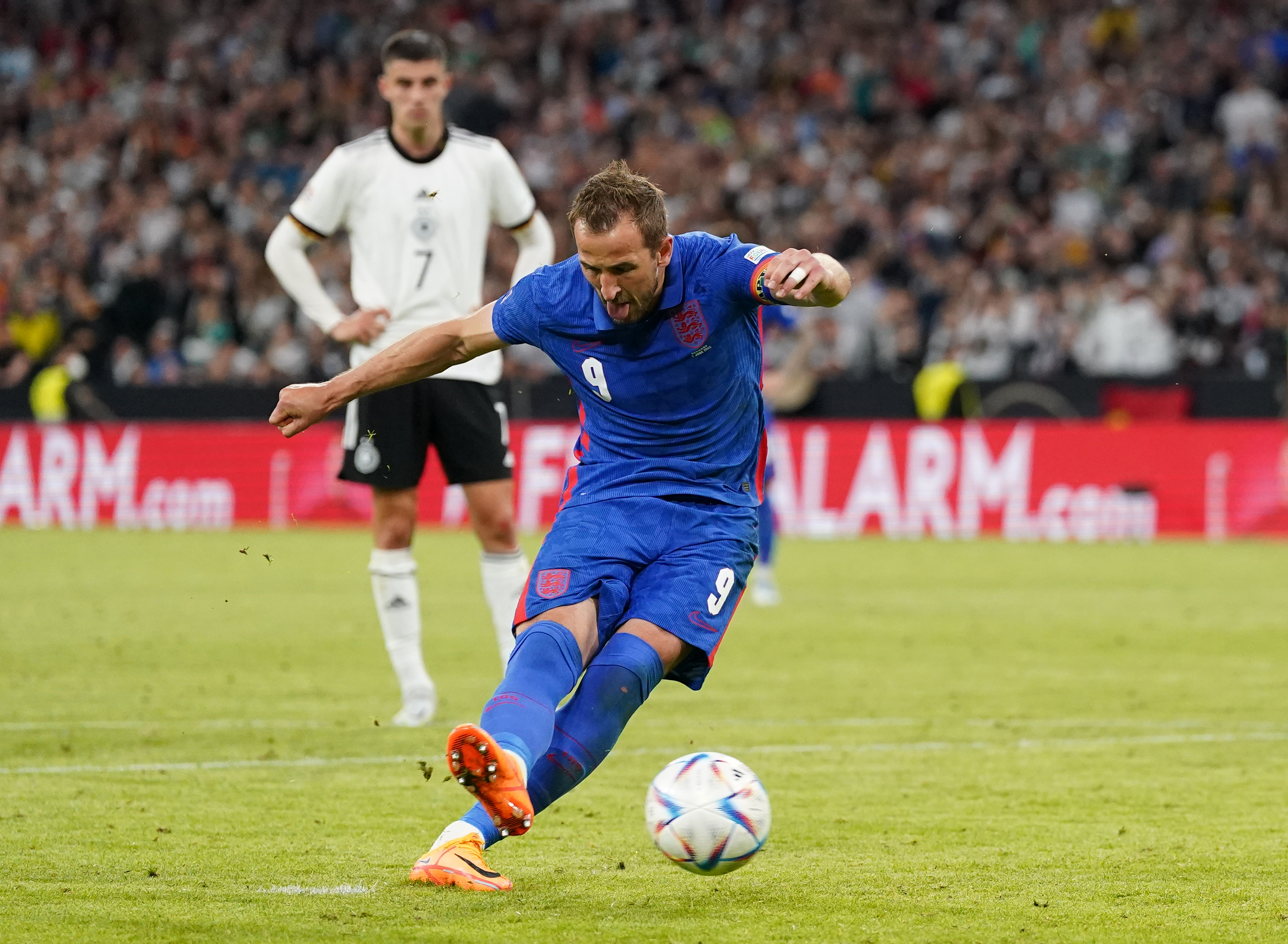 Harry Kane scored his 50th England goal in the Nations League draw against Germany.