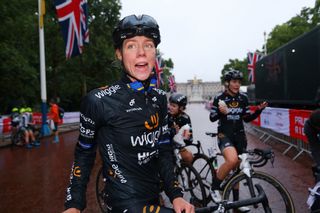 Emilia Fahlin (Wiggle High5) after the wet race