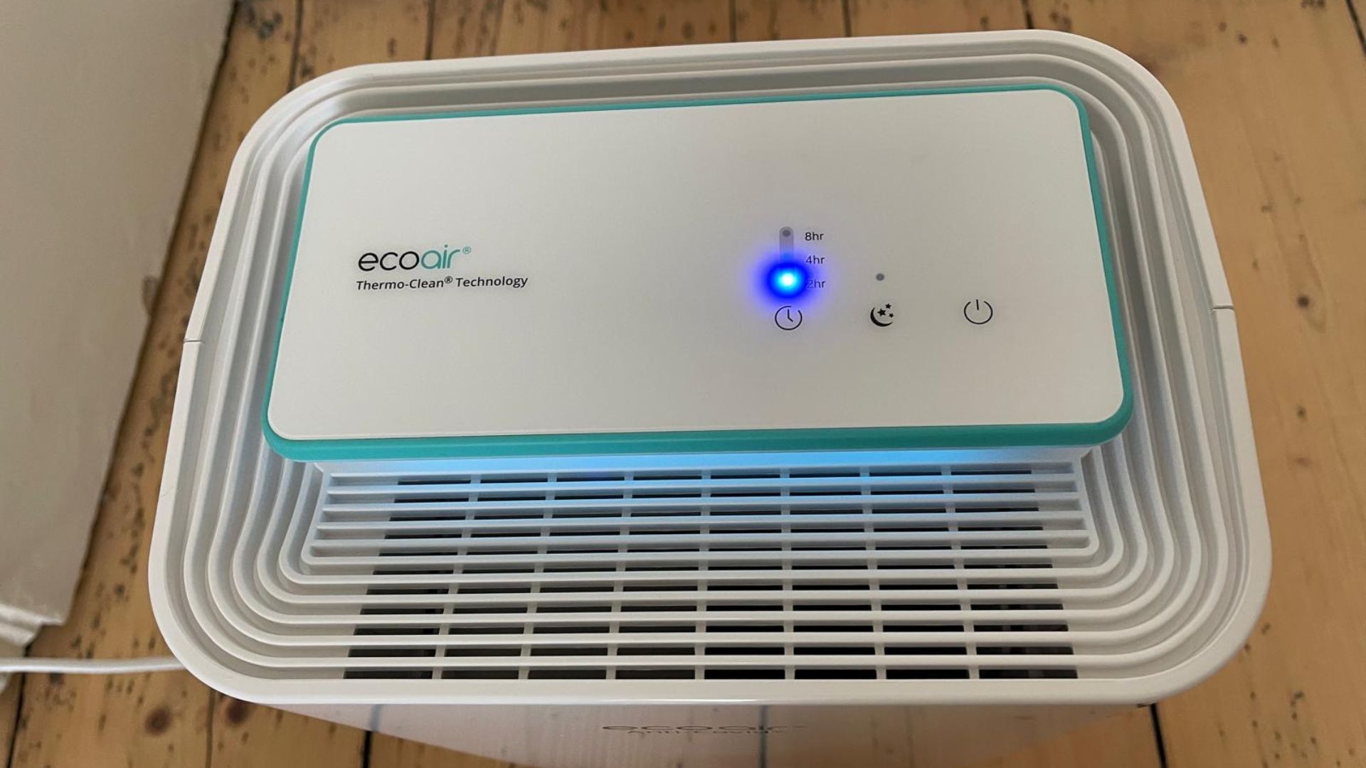 EcoAir Air Purifier being tested at home