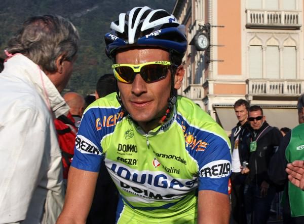 Ivan Basso (Liquigas) finished the day in 13th place, eight seconds behind winner Philippe Gilbert