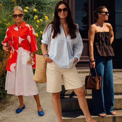 photo collage of copenhagen spring 2025 fashion week attendees 