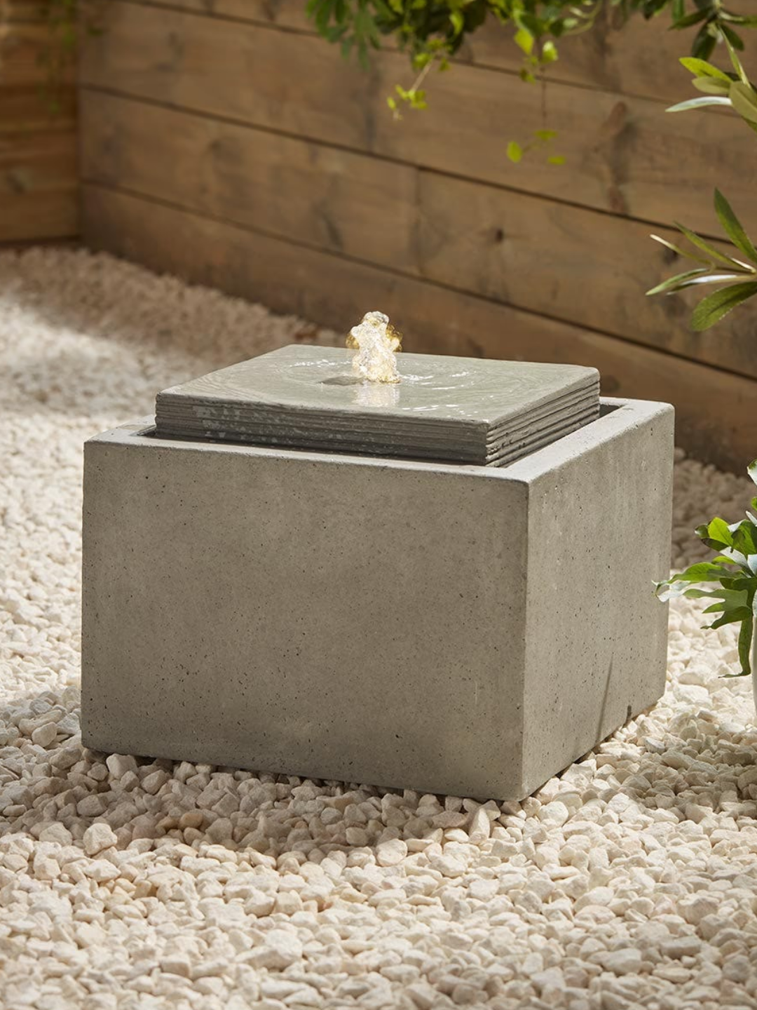 A square cement water feature from Cox &amp;amp; Cox