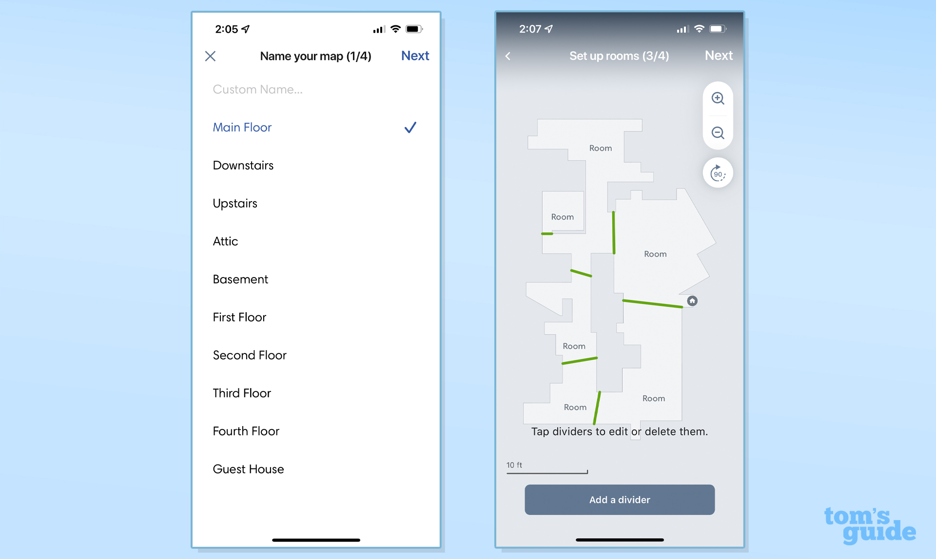 iRobot Roomba j7+ app final map