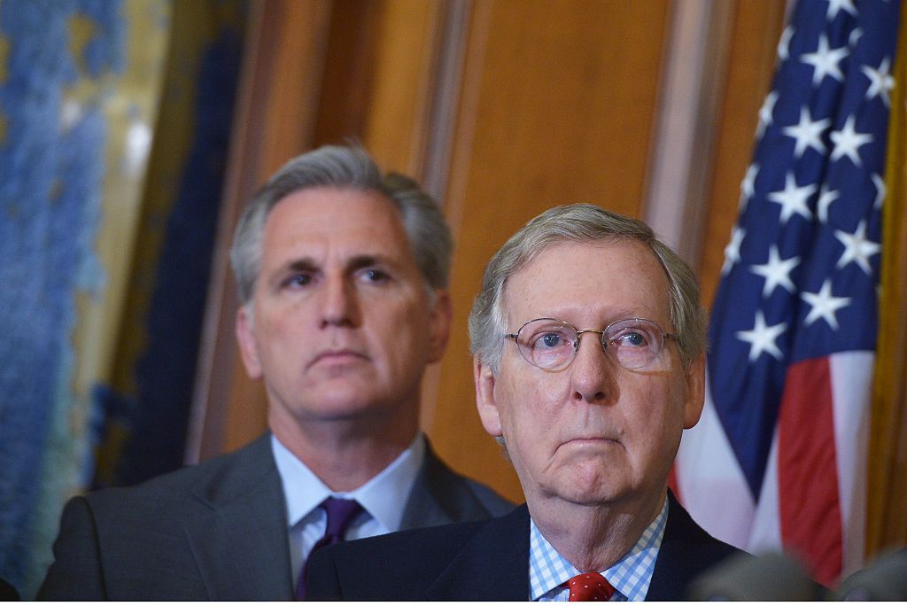 Kevin McCarthy and Mitch McConnell