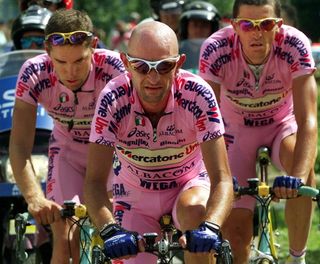 Marco Pantani in the Tour de France in 2000