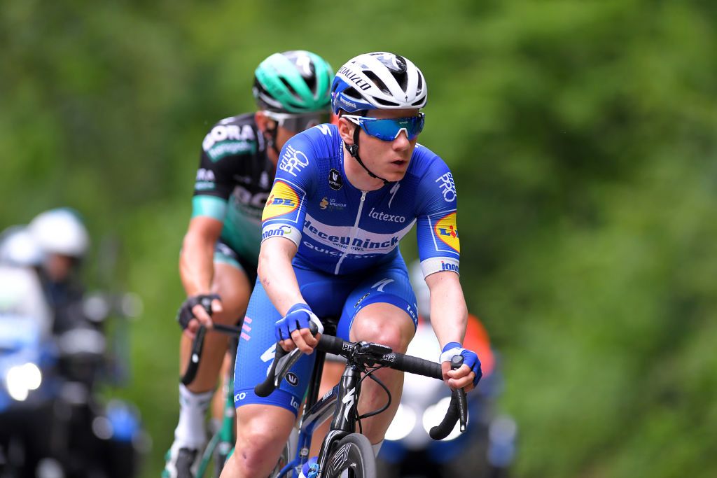 Remco Evenepoel applies the pressure during the Hammer Climb Limburg