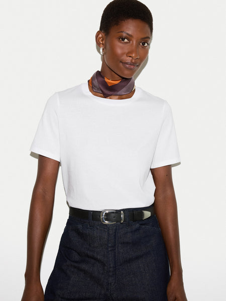 Supima Cotton Crew Neck T-Shirt | White