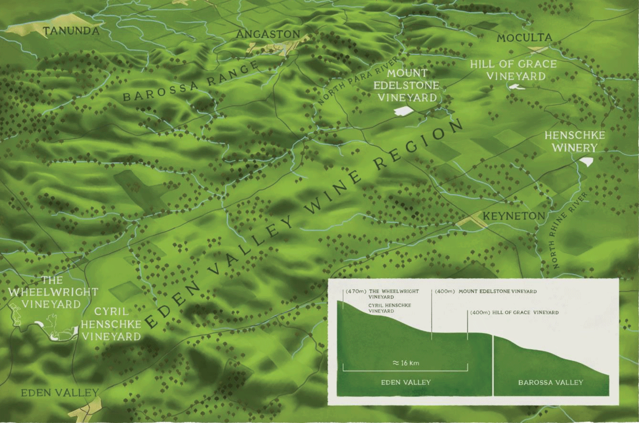 Henschke vineyard map