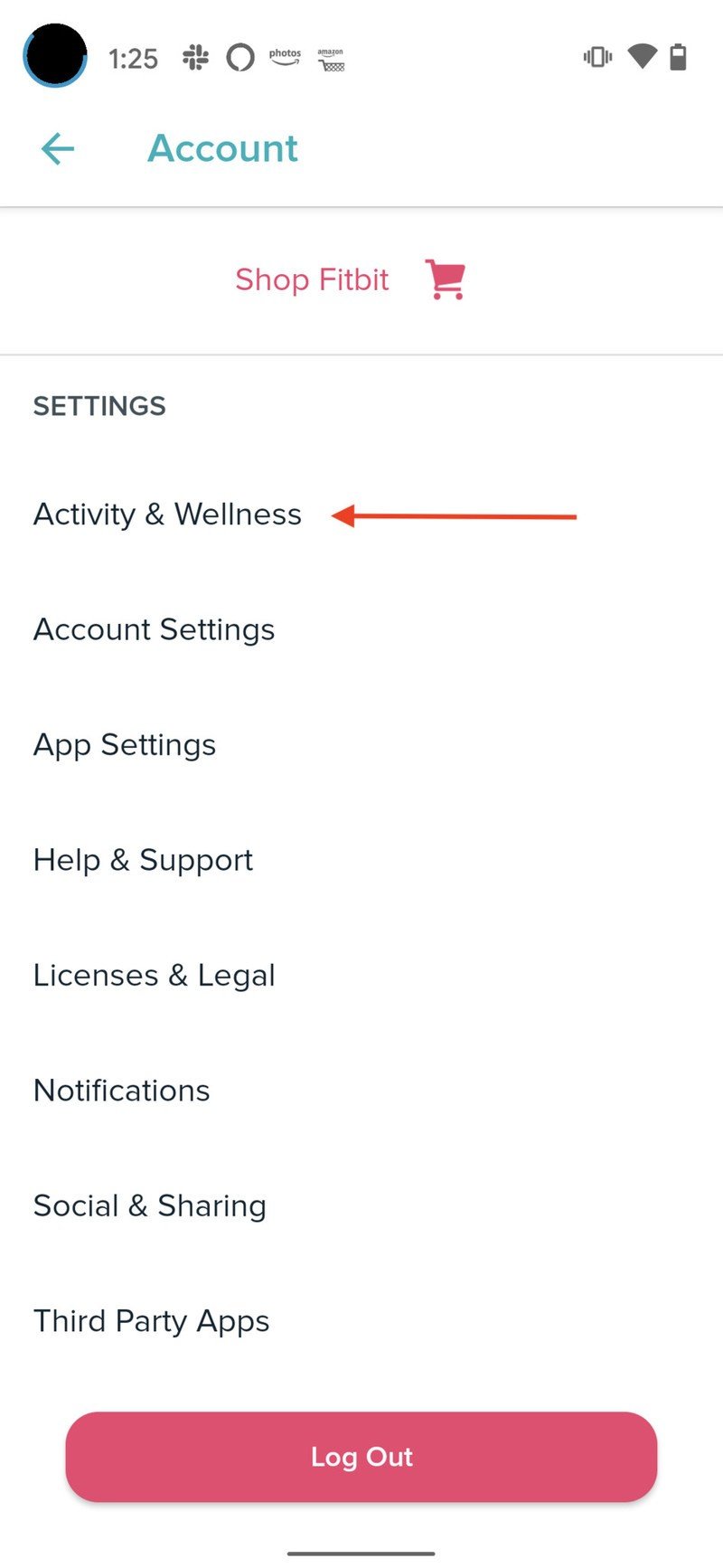 Fitbit Goals Step 2
