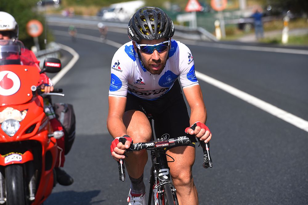 Thomas de Gendt rides solo during stage 5 at the Vuelta