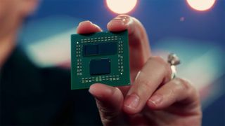 AMD CEO Lisa Su Shows Off The 3D Chiplet Prototype Ryzen 5000 Series Processor