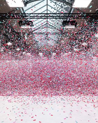 Courrèges A/W 2025 runway set at Paris Fashion Week