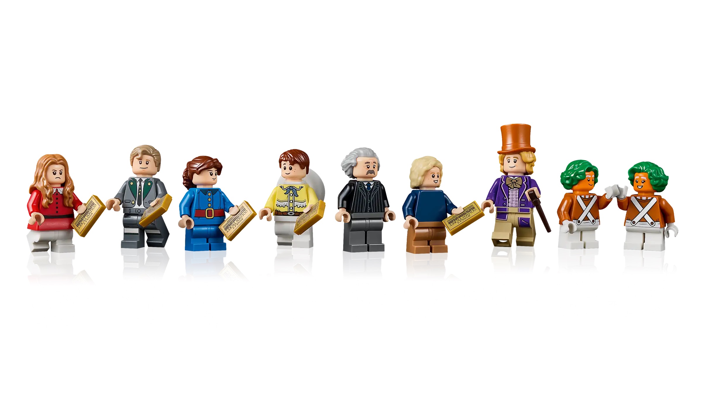 Willy Wonka and the Chocolate Factory LEGO set from multiple angles