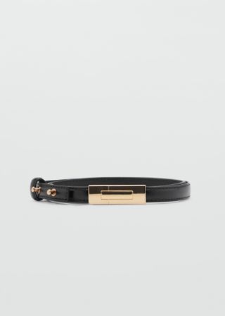 Thin Belt With Metal Buckle - Women | Mango Usa