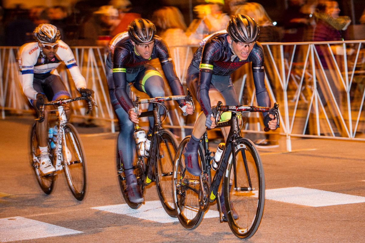 A couple of Hincapie riders try to get away again