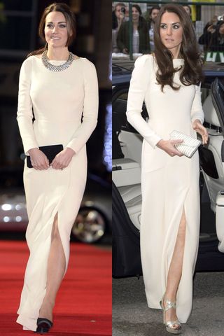 Kate Middleton Recycles Roland Mouret At The 'Mandela: Long Walk To Freedom' Film Premiere In London