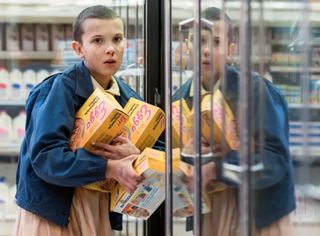 Eleven and Eggos in Stranger Things season 1